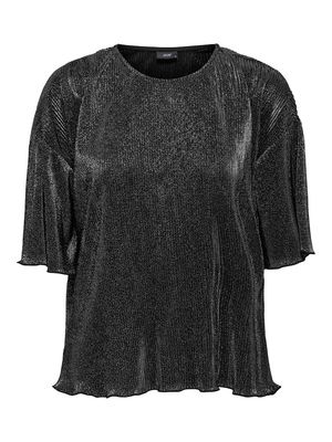 JDYVILMA S/S O NECK TOP JRS DIA Black-BLACK