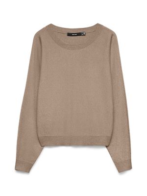 VMHAPPYGLITTER LS O-NK BATWING PULLO BOO Silver Mink-DTM LUREX