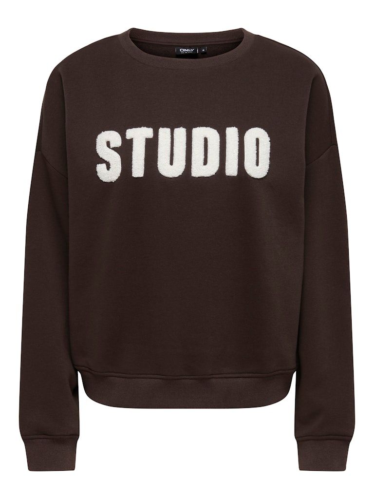 ONLSWEAT LIFE L/S CREW O.SIZE STATE NOOS Coffee Bean/STUDIO -