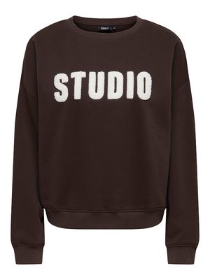ONLSWEAT LIFE L/S CREW O.SIZE STATE NOOS Coffee Bean/STUDIO -