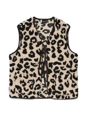 VMCLEO SHORT WAISTCOAT GA BOO Oatmeal-BLACK LEO