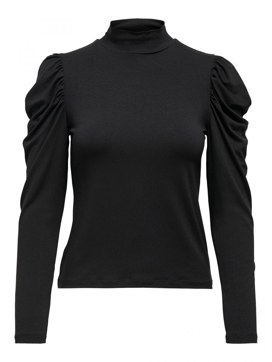 ONLCATRINE L/S PUFF TOP JRS Black
