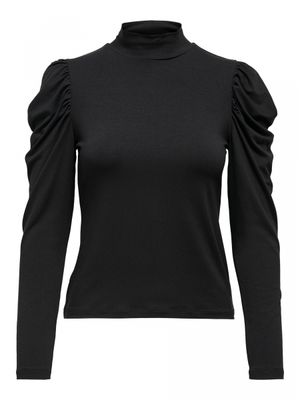 ONLCATRINE L/S PUFF TOP JRS Black