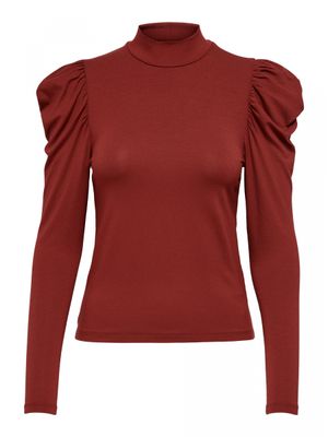 ONLCATRINE L/S PUFF TOP JRS Fired Brick