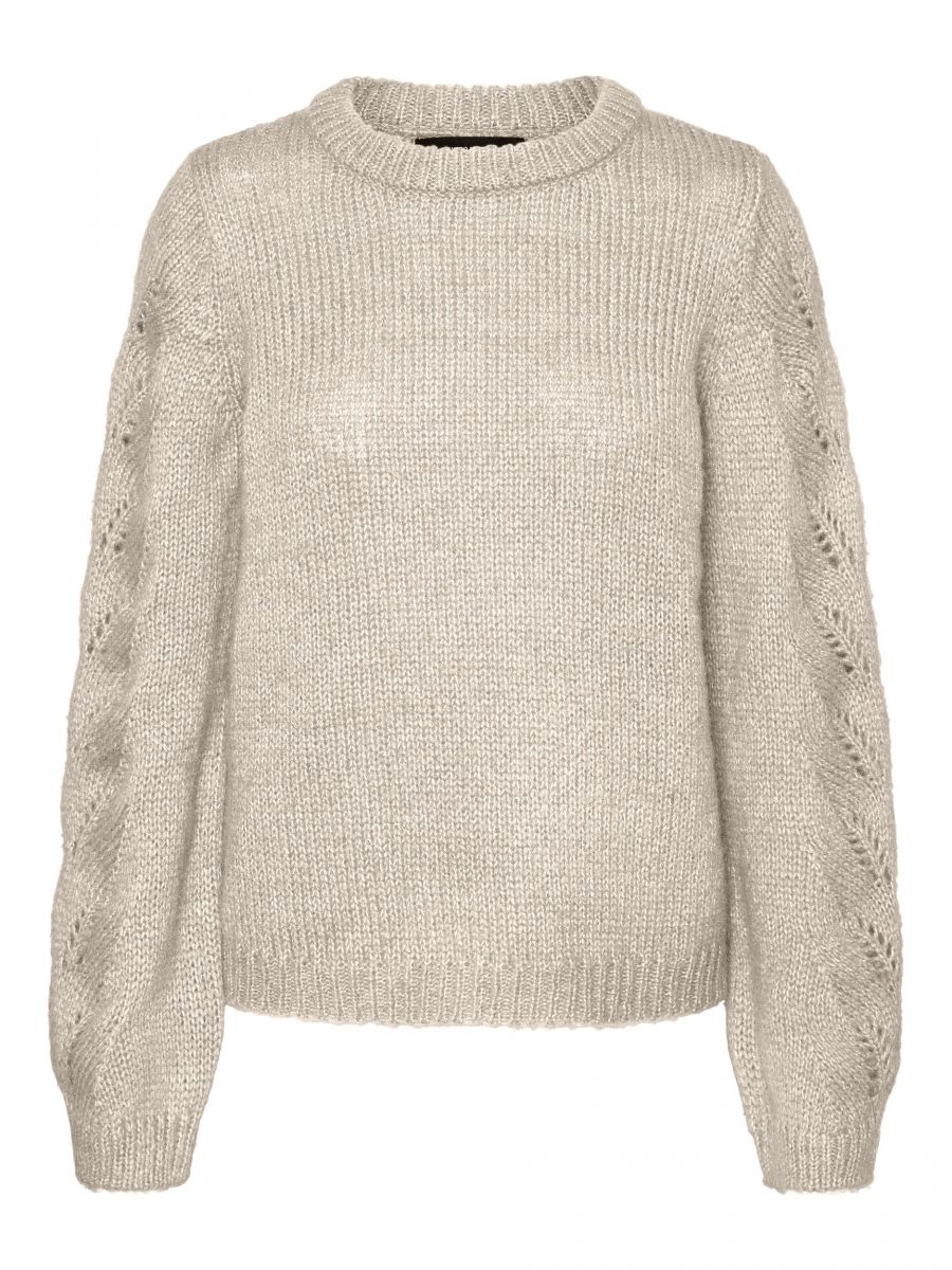 VMWINNIE LS O-NECK BLOUSE GA BOO Birch/DICTHE/BLACK