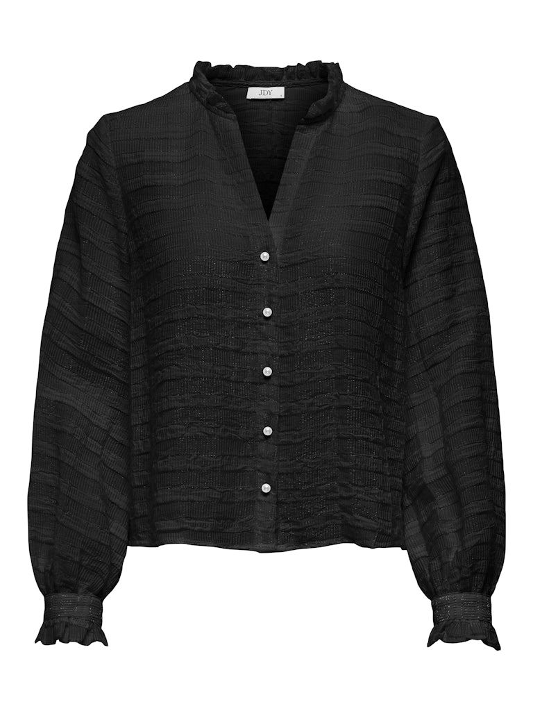 JDYAMELIA L/S PEARL SHIRT WVN Black