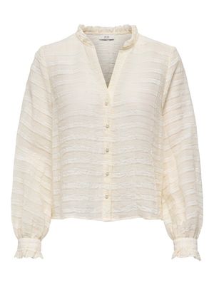 JDYAMELIA L/S PEARL SHIRT WVN Cloud Dancer