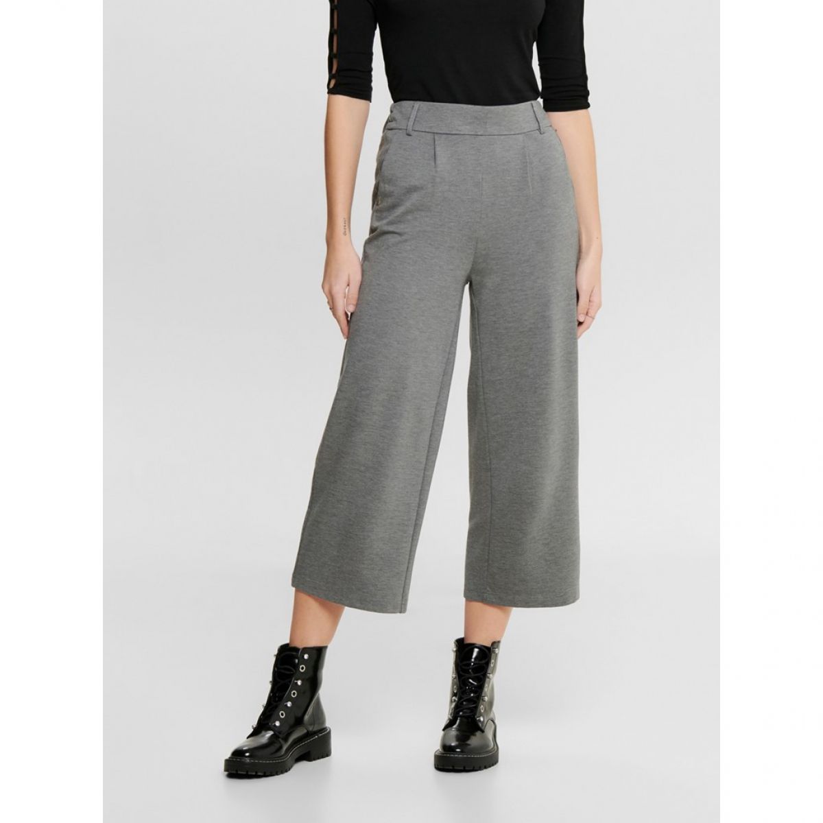 ONLPOPTRASH EASY CULOTTE PANT Medium Grey Melange