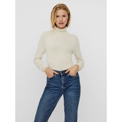 VMGLORY LS ROLLNECK BLOUSE NOOS Birch