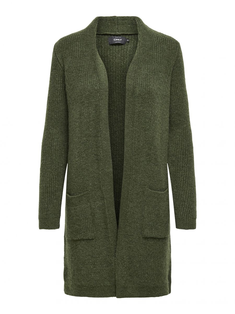 ONLJADE L/S CARDIGAN KNT NOOS Kahki-W MELANGE