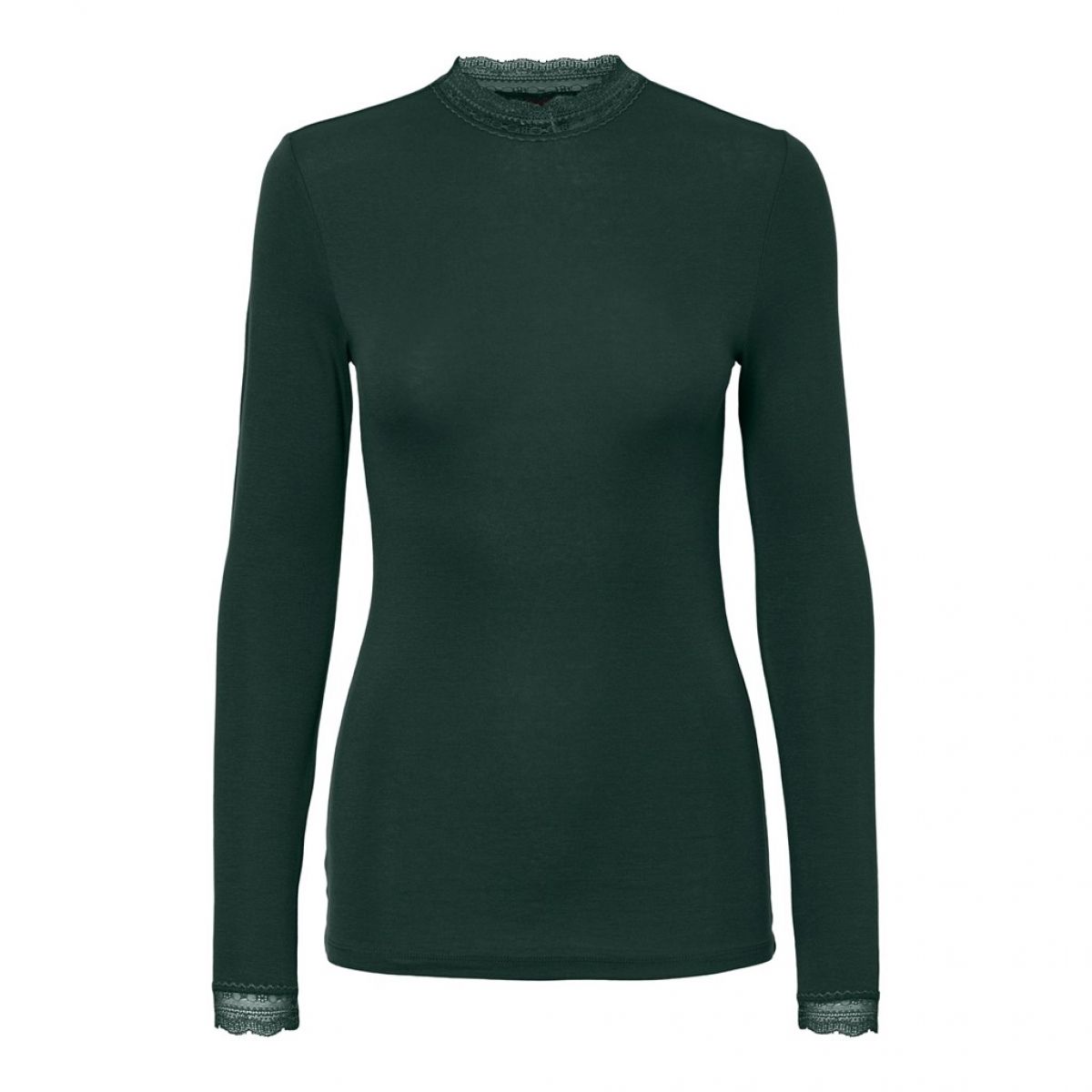 VMKATIE L/S FUNNEL LACE TEE GA COLOR Pine Grove