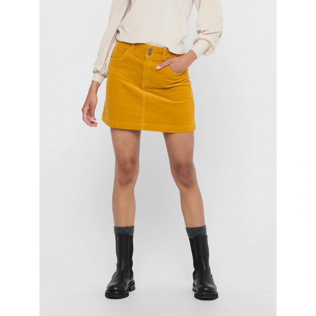 JDYERA LIFE SHORT SKIRT CORD PNT Harvest Gold