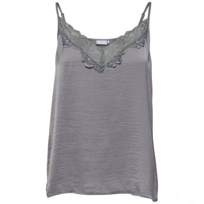 JDYAPPA LACE SINGLET WVN NOOS Sharkskin/DTM LACE