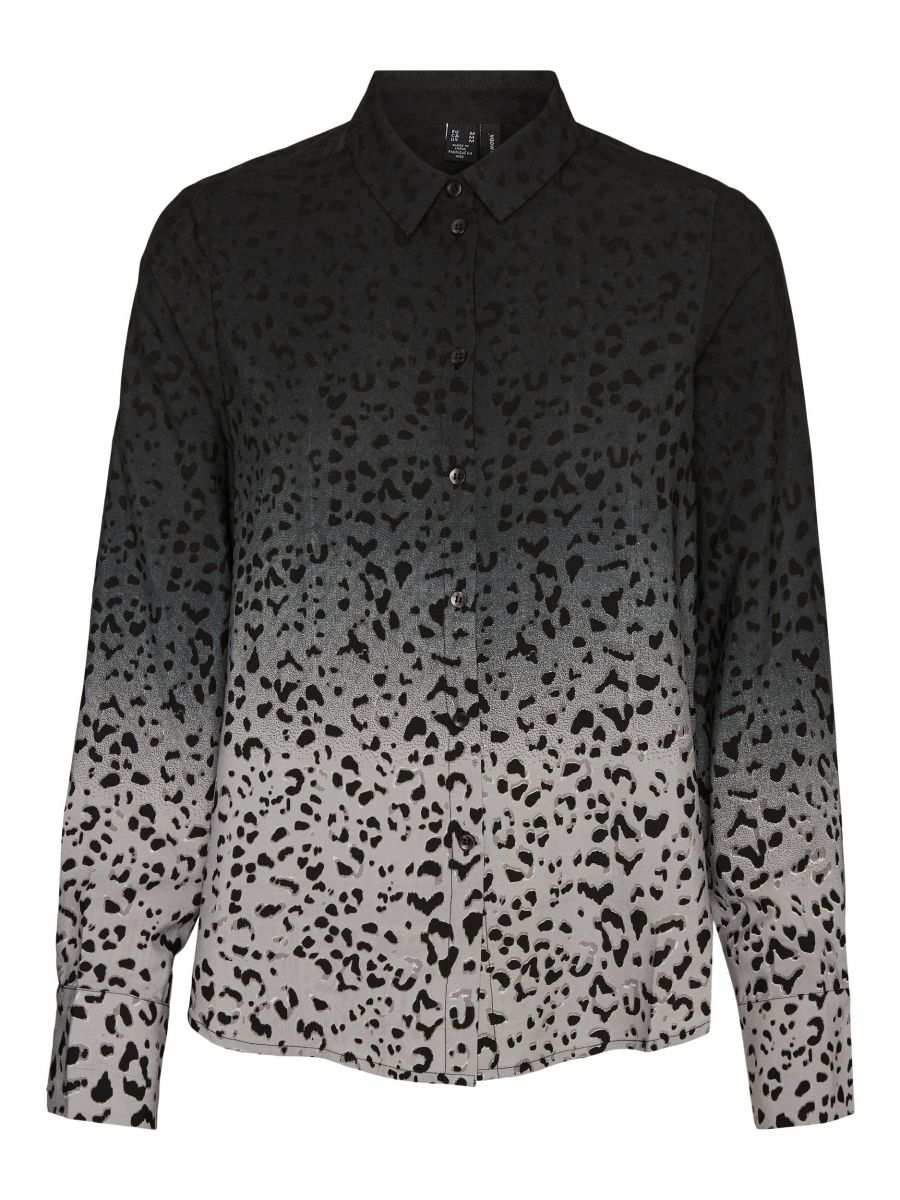 VMLEOPARDA L/S SHIRT EXP GA Silver Sconce/LOVE Y