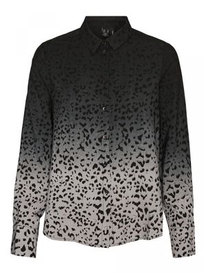 VMLEOPARDA L/S SHIRT EXP GA Silver Sconce/LOVE Y