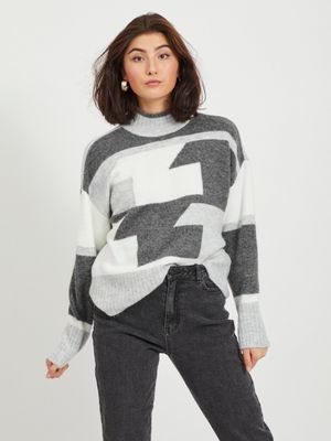 VISARABI KNIT L/S TOP/CAMP Whisper White/W. LIG