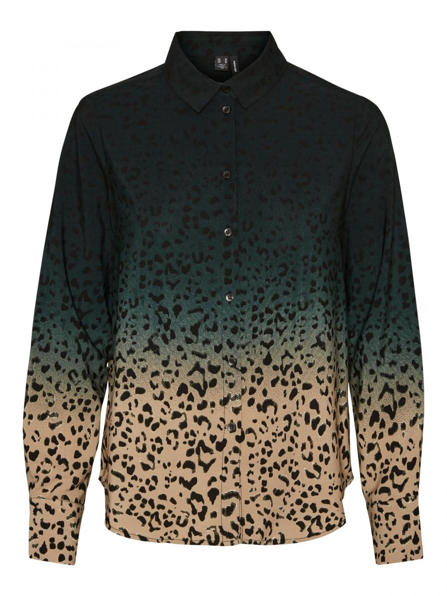 VMLEOPARDA L/S SHIRT EXP GA Pine Grove/BLACK STR