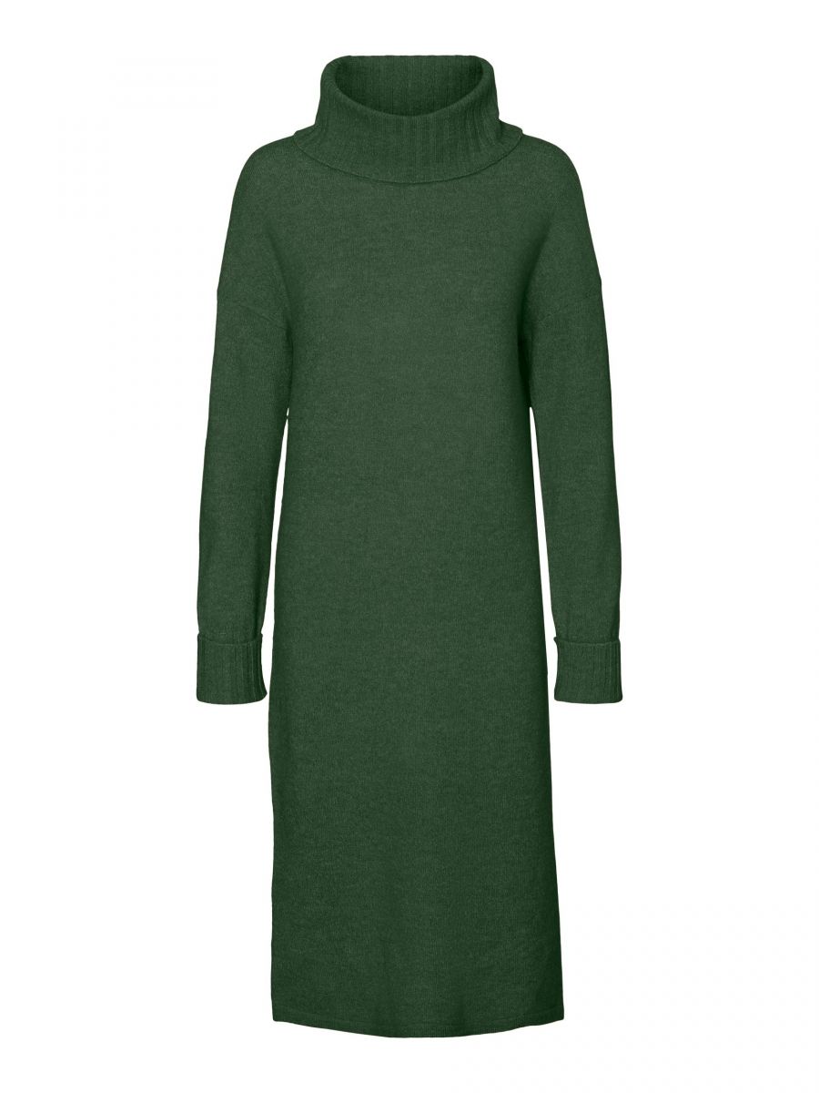 VMGAIVA LS COWL NECK DRESS GA KI Black Forest/W. MELA