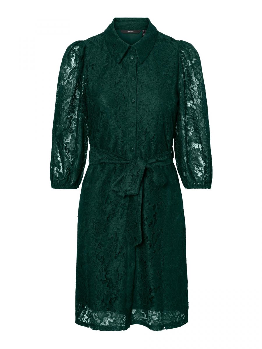 VMBONNA 3/4 SHORT SHIRT DRESS WVN BF Pine Grove