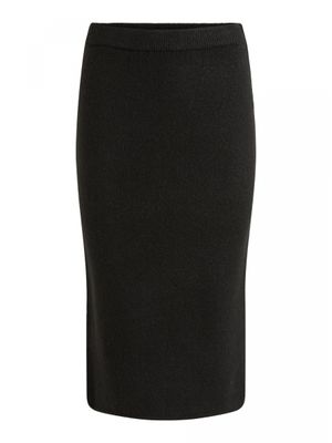 VIJEAMINE KNIT HW MIDI SKIRT/SU/DES Black