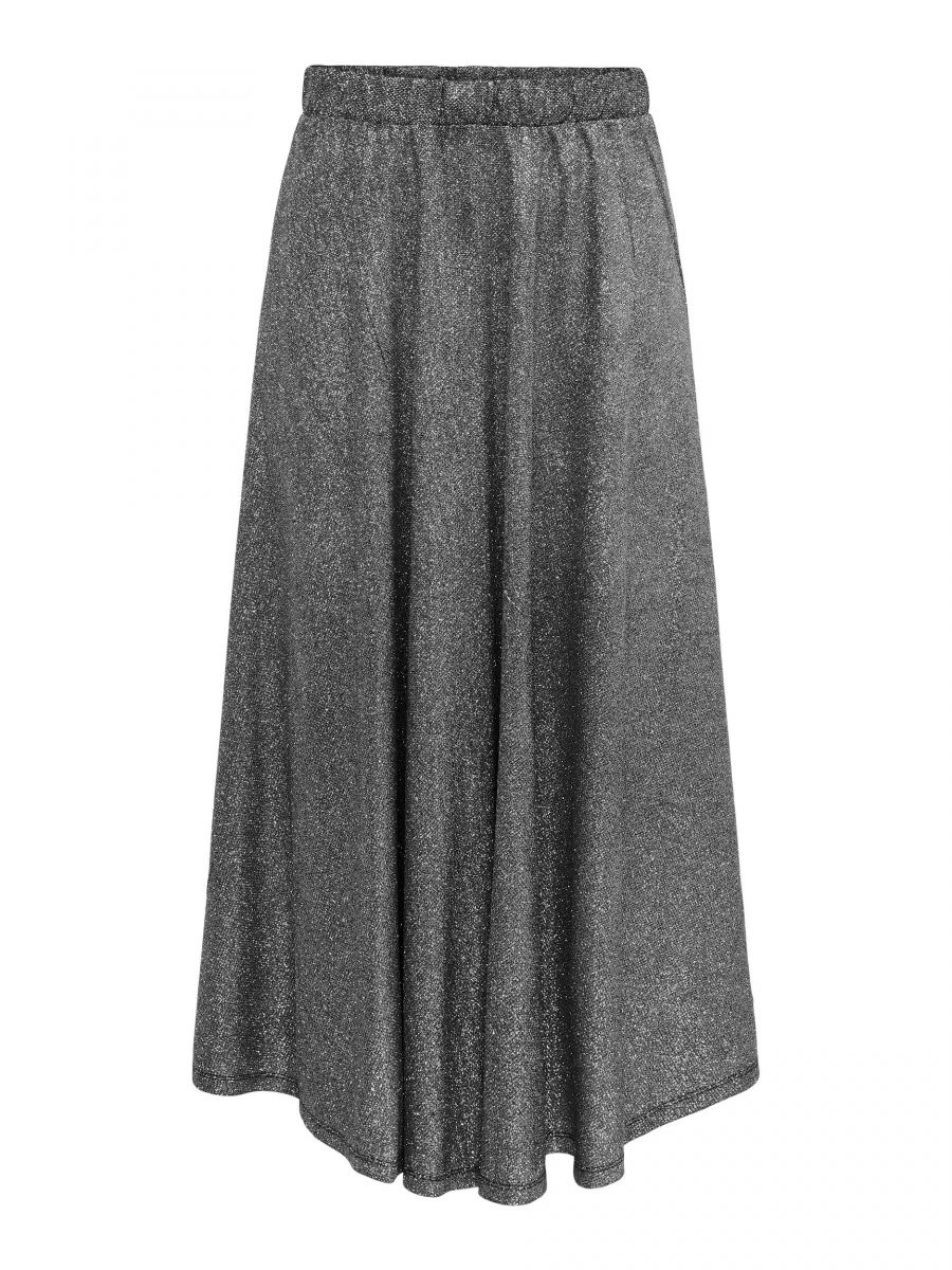 ONLMIRNA GLITTER SKIRT JRS Black/SILVER GLITTER