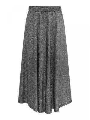 ONLMIRNA GLITTER SKIRT JRS Black/SILVER GLITTER
