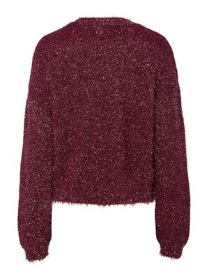 PCMIE LS O-NECK KNIT Tawny Port