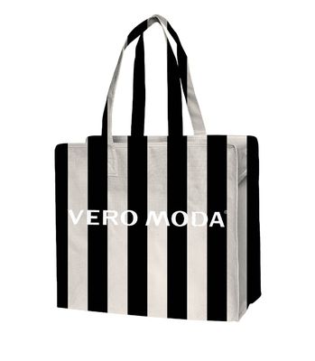 VMSHOPPING BAG PRINT Birch/Stripes