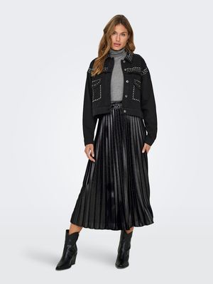 ONLLYON PLEATED SHINE SKIRT JRS NOOS Black