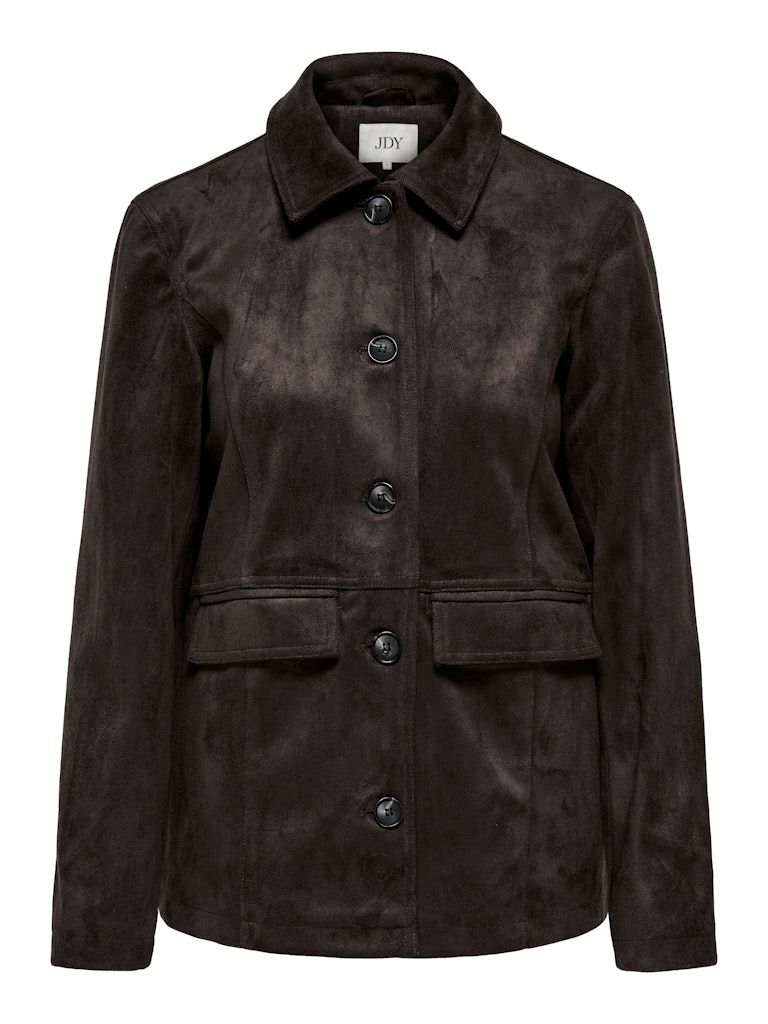 JDYPARKER FAUX SUEDE JACKET OTW YFM Chocolate Torte