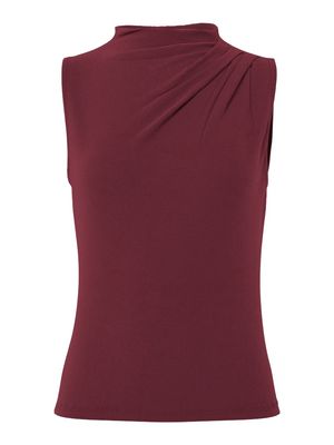 PCMADISON SL DRAPED TOP JRS NOOS BC Tawny Port
