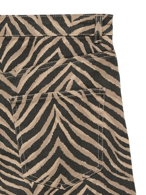 VMTESSA HR WIDE STRETCH AOP JEANS NOOS Silver Mink-ZEBRA