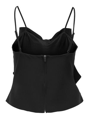 ONLGINIE RHINESTONE BOW STRAP TOP WVN Black
