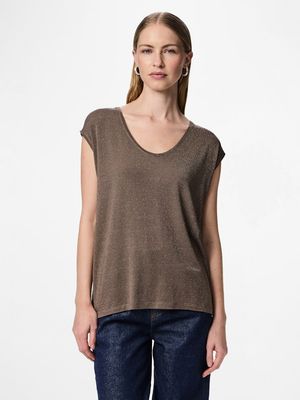 PCBILLO TEE LUREX STRIPES JRS NOOS BC Morel/LUREX GOLD