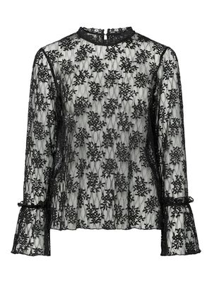 PCREMMA LS TOP JRS Black