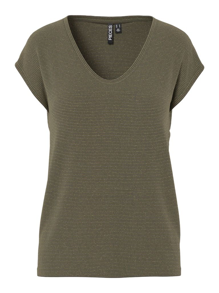 PCBILLO TEE LUREX STRIPES JRS NOOS BC Grape Leaf/GOLD LURE