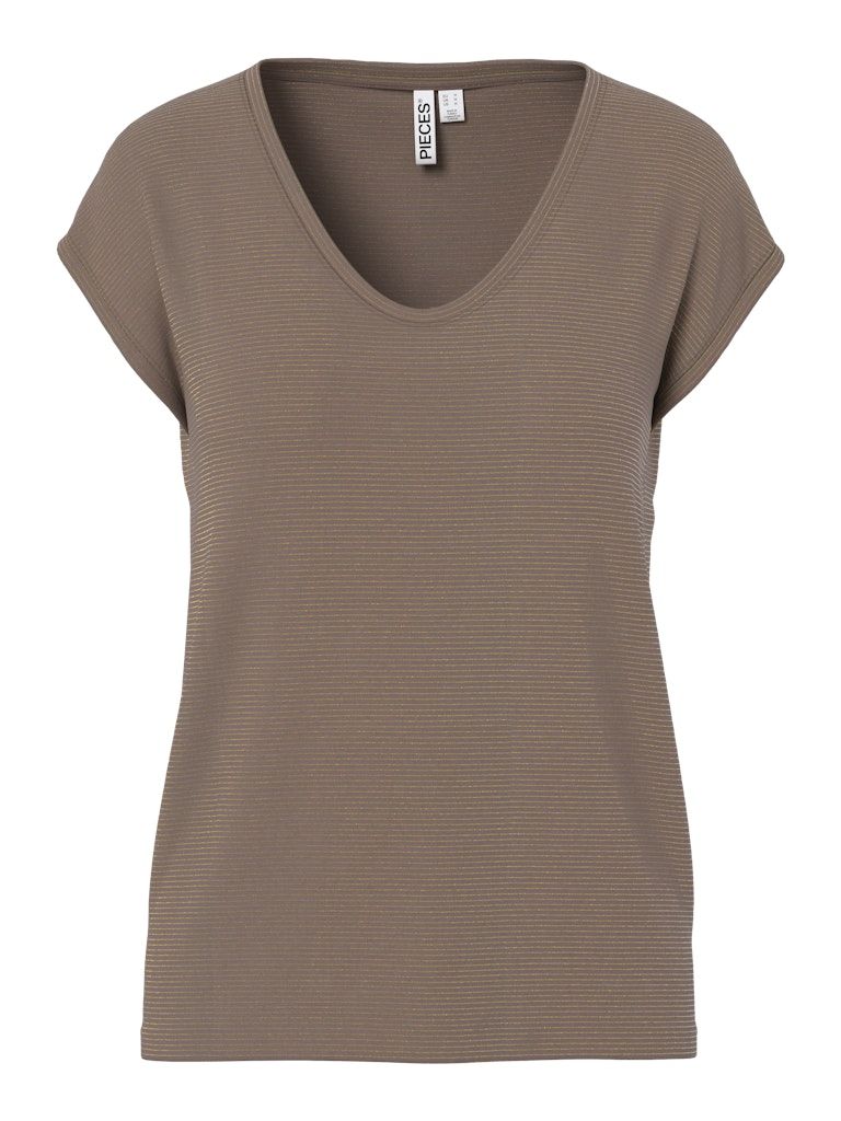 PCBILLO TEE LUREX STRIPES JRS NOOS BC Morel/LUREX GOLD