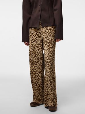 PCBOSELLA HW PRINTED WIDE PANTS NOOS BC Natural/LEO