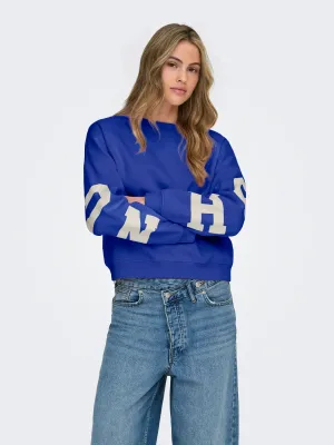 ONLSWEAT L/S BACK/SLEEVE PRINT SWT NOOS Surf the Web/BIRCH H