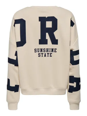 ONLSWEAT L/S BACK/SLEEVE PRINT SWT NOOS Birch/NIGHT SKY FLOR