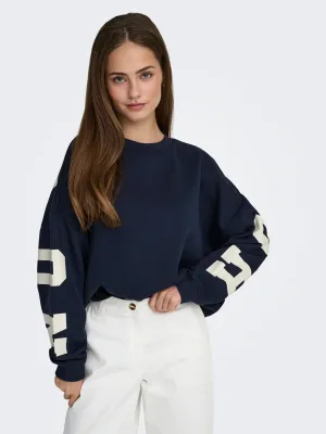 ONLSWEAT L/S BACK/SLEEVE PRINT SWT NOOS Night Sky-BIRCH HOUSTON PRT