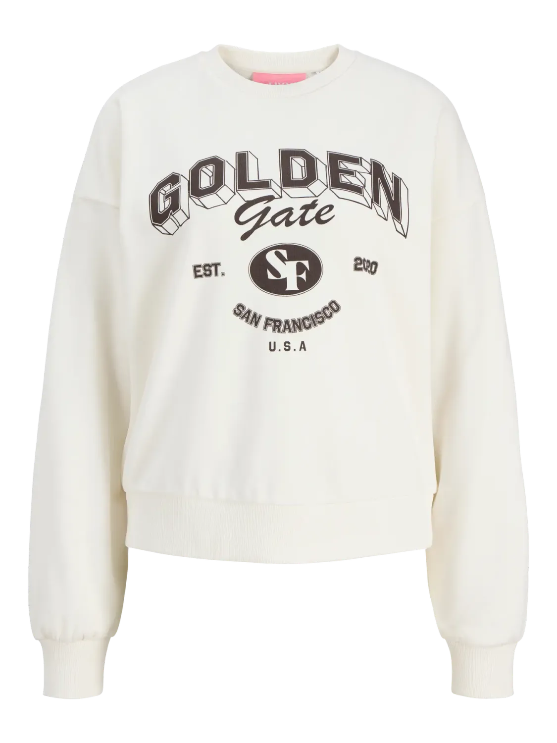 JXMERLE SPRING RLX SHORT LS CREW SWT LN Vanilla Ice/GOLDEN GATE