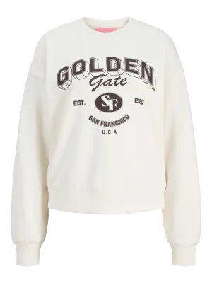 JXMERLE SPRING RLX SHORT LS CREW SWT LN Vanilla Ice/GOLDEN GATE