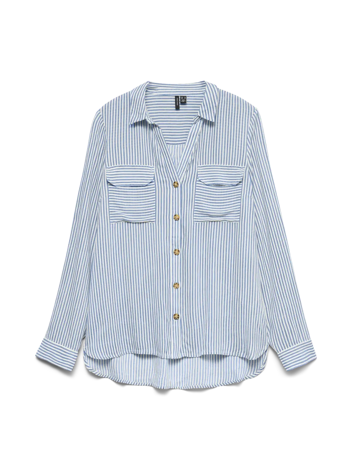 VMBUMPY L/S SHIRT NEW WVN NOOS Brunnera Blue/SNOW W