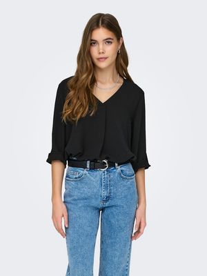 JDYDIVYA LIFE 3/4 TOP WVN NOOS Black