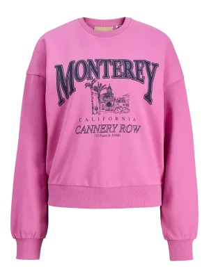 JXMERLE SPRING RLX SHORT LS CREW SWT LN  Fiji Flower/MONTEREY