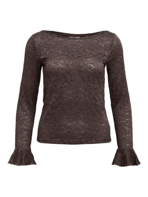 OBJINES L/S SLI TOP E REP Seal Brown