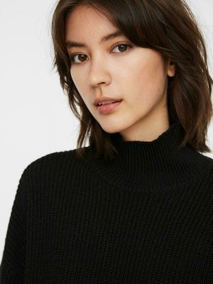 VMRUBERTA LS HIGHNECK BLOUSE GA BF Black