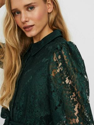 VMBONNA 3/4 SHORT SHIRT DRESS WVN BF Pine Grove