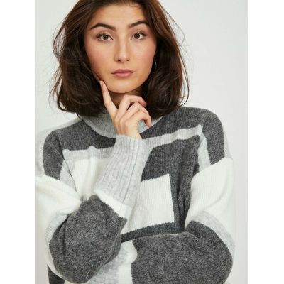 VISARABI KNIT L/S TOP/CAMP Whisper White/W. LIG